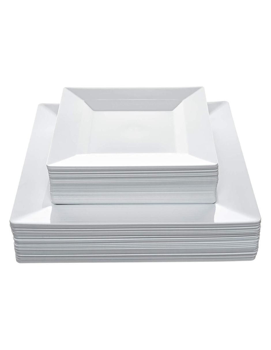 Plato fiesta Desechables de plástico 50 piezas