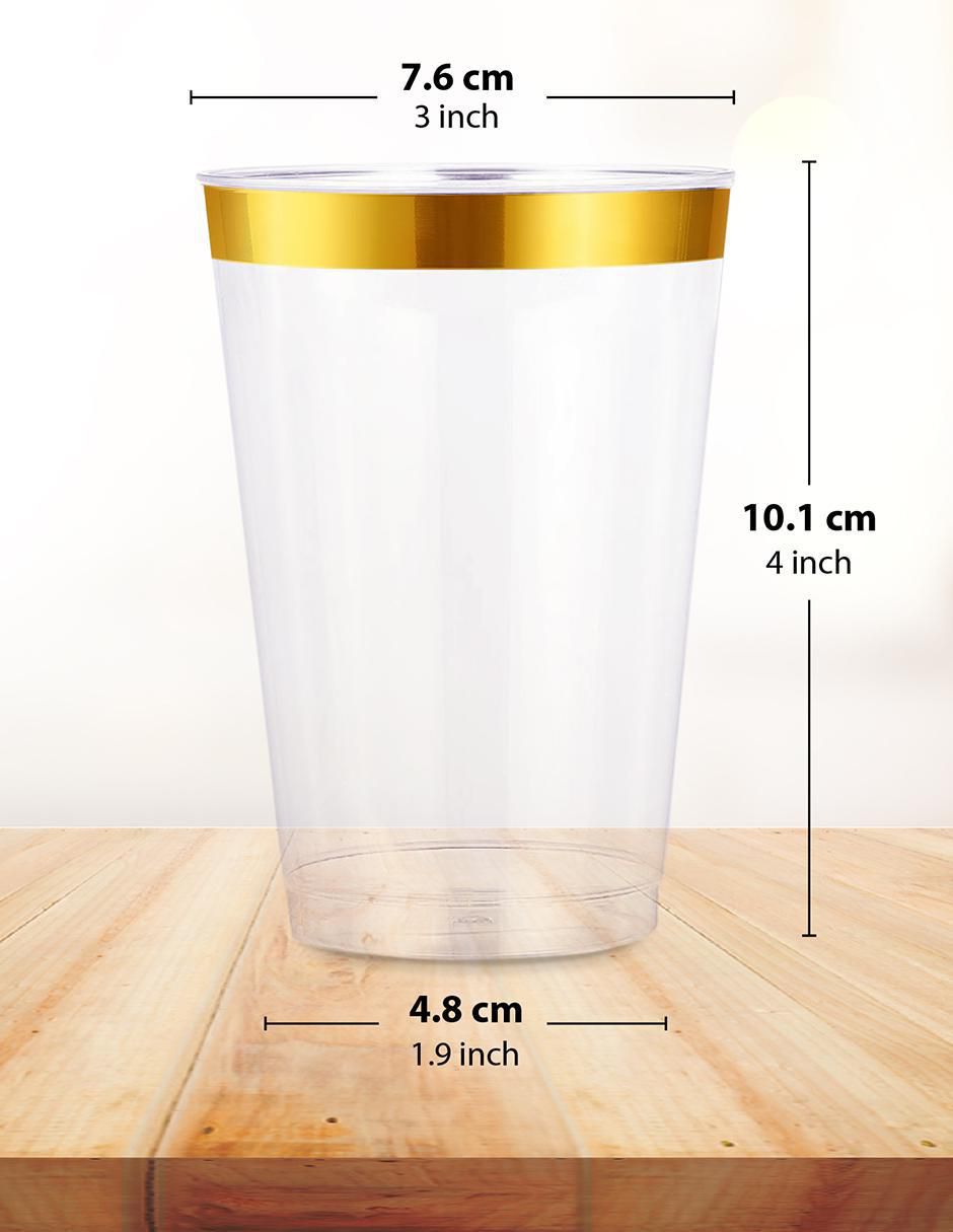 Set de vasos para agua Desechables Berry Hip con 100 piezas 3