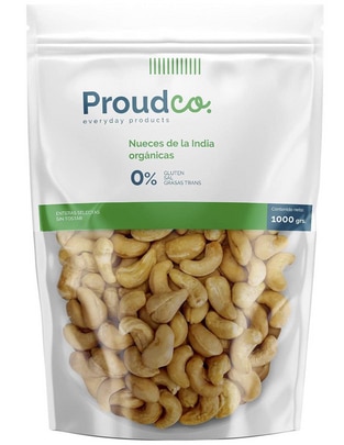 Nueces de la india orgánicas sin sal 1 kg