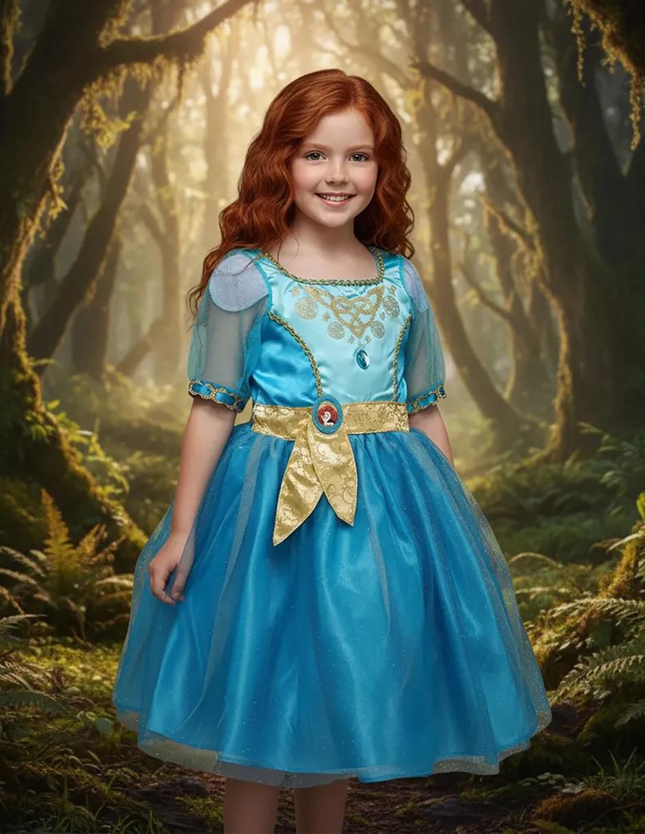 Disfraz de Princesa Merida para niña