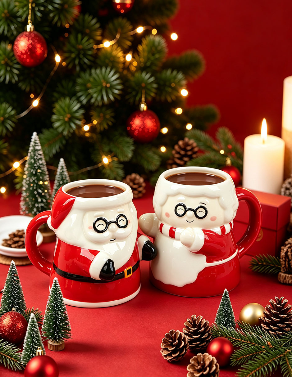Set taza navideña americana 4 piezas 8