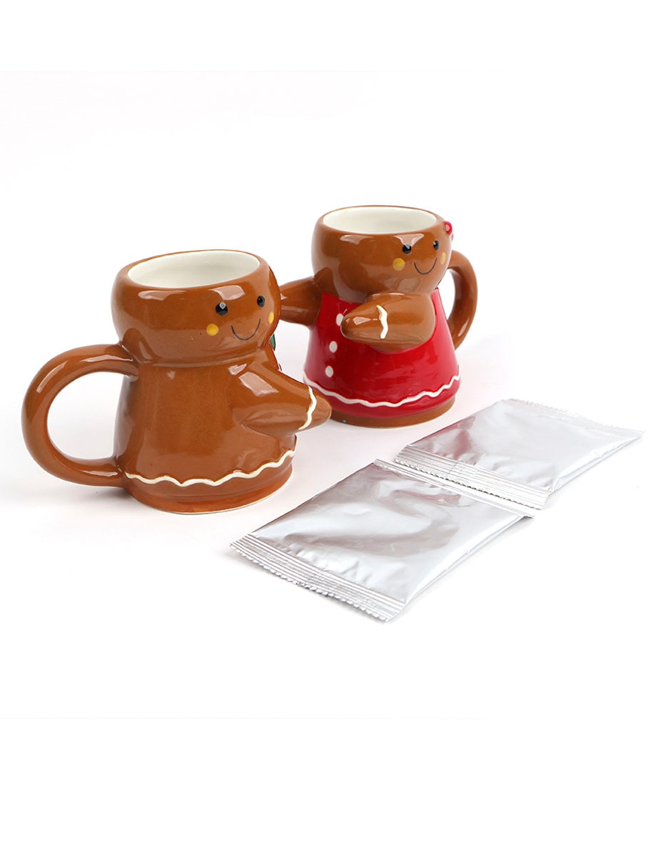 Kit de tazas de colección besprit muñeco jengibre 2 piezas