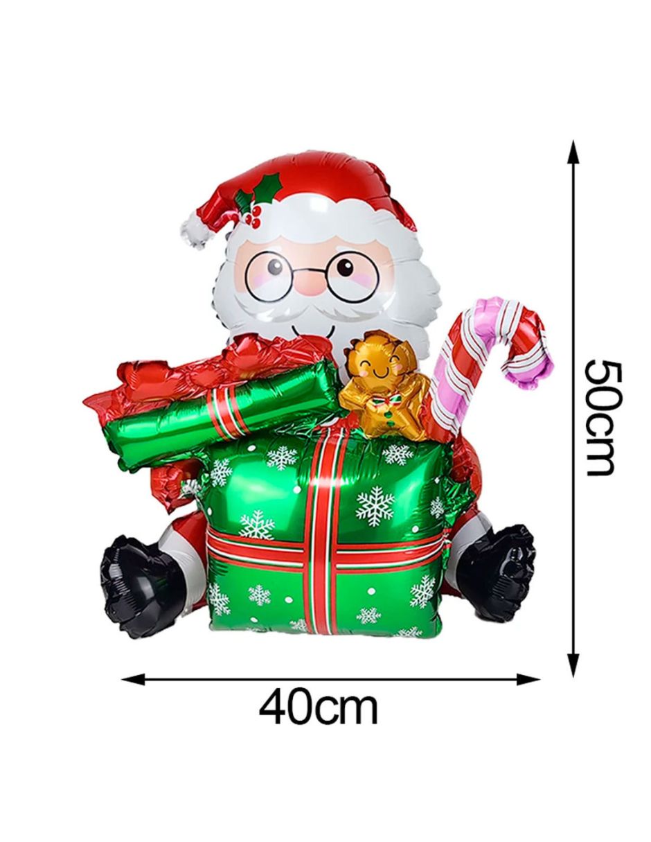 Globo metálico de santa claus 5