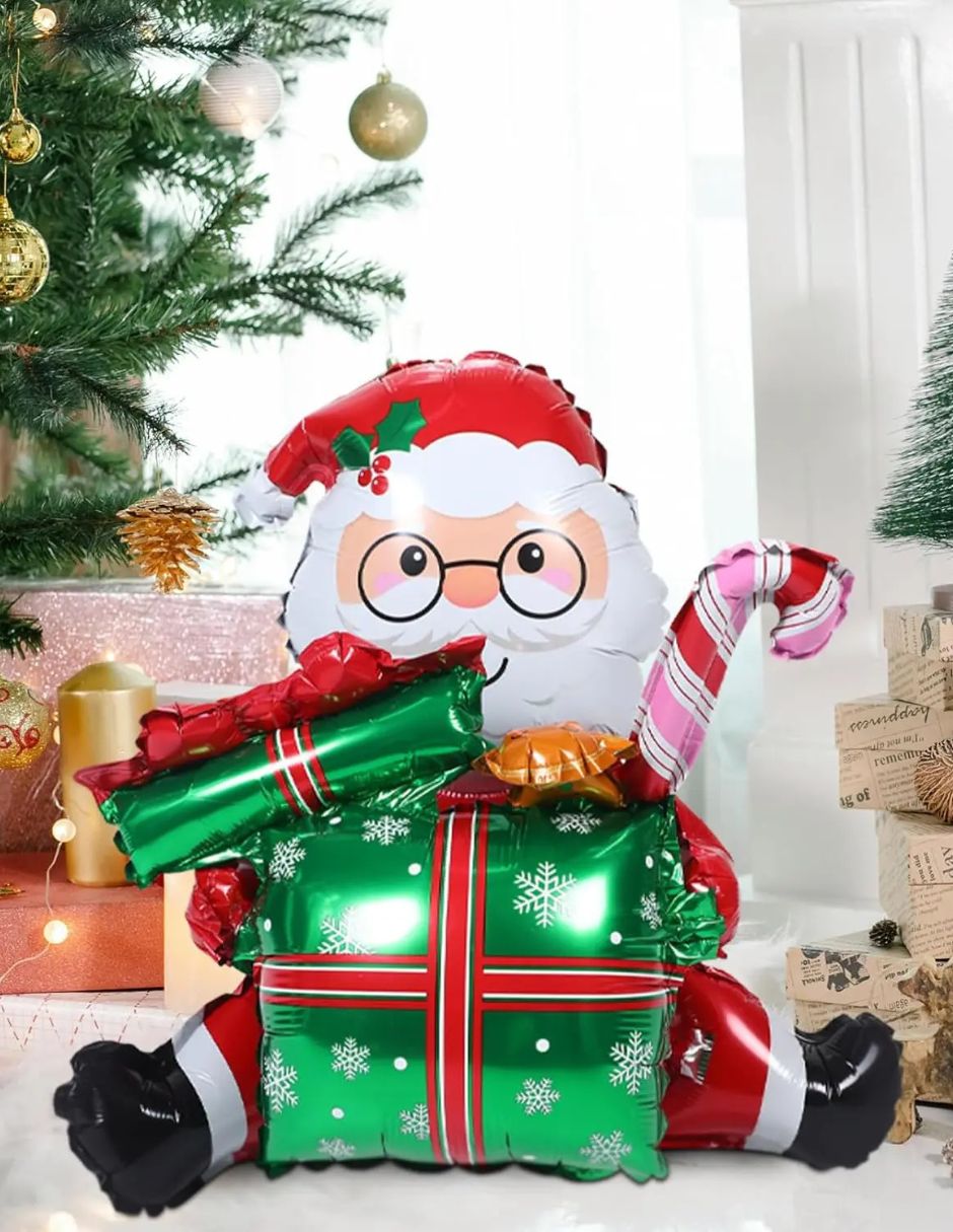 Globo metálico de santa claus 2